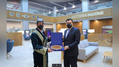 Изрображение 'Клуб «Атлетико» предложил открыть в Узбекистане свою академию'