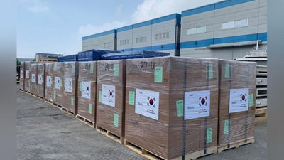 Изрображение 'Правительство Кореи направило очередной гуманитарный груз Узбекистану'