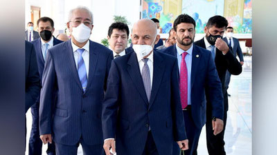 'Afg`oniston prezidenti Ashraf G`ani O`zbekistonga keldi'ning rasmi
