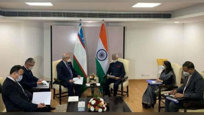 Изрображение 'В Дели прошли переговоры глав МИД Узбекистана и Индии'