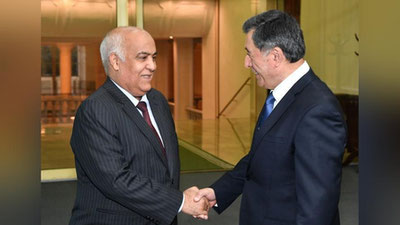 Изрображение 'Глава МИД Узбекистана принял завершающего миссию посла Алжира Насера Бушерита'