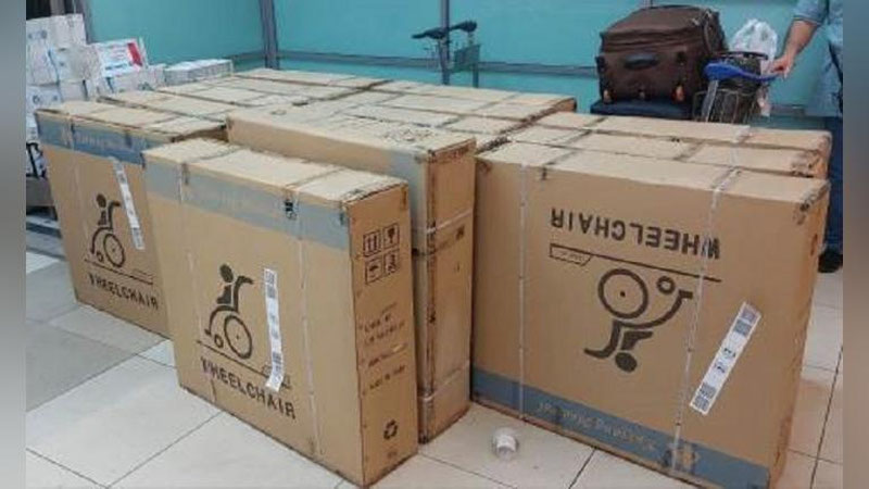 Изрображение 'Соотечественник, проживающий в Саудовской Аравии, подарил нуждающимся на Родине 20 инвалидных колясок'