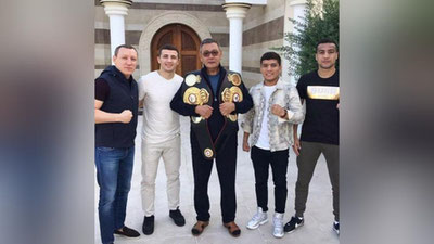 'Shahram, Isroil va Murodjon Dubayda G`ofur Rahimov bilan uchrashishdi'ning rasmi