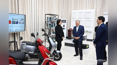 Изрображение 'Президент побеседовал с китайскими инвесторами в Андижанской области'