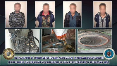 'Жиззахда вагон эҳтиёт қисмларини ўғирлаб кетишга уринган шахслар аниқланди'ning rasmi