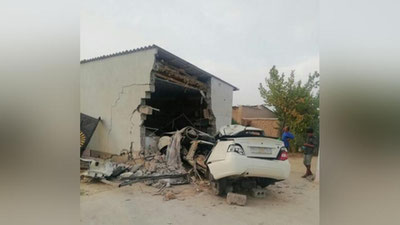 Изрображение 'В Кашкадарье водитель "Нексии" скончался на месте, врезавшись в магазин'