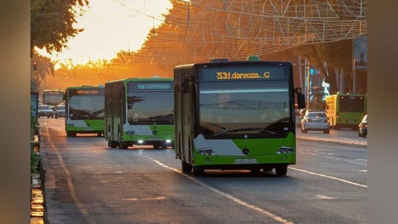 'Toshkentda jamoat avtobuslari uchun 48,2 km alohida ajratilgan yo`laklar tashkil etildi'ning rasmi
