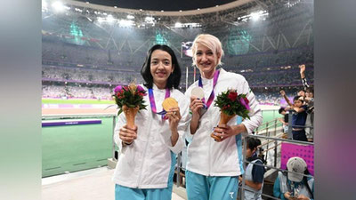 Изрображение 'Сафина Садуллаева и Светлана Радзивил завоевали "золото" и "серебро" Азиады'