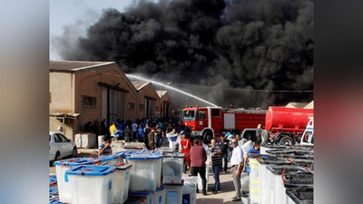 'Bag`dodda saylov natijalari solingan qutilar saqlangan ombor yonib ketdi'ning rasmi