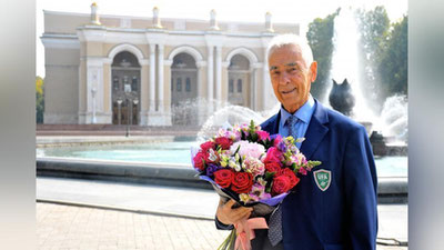 'O`zbek futbol jurnalistikasi faxriysi Axbor Imomxo`jaev 83 yoshni qarshiladi'ning rasmi
