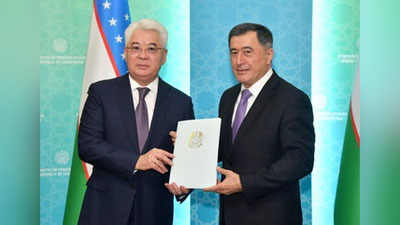 Изрображение 'Новый посол Казахстана приступил к работе в Узбекистане'