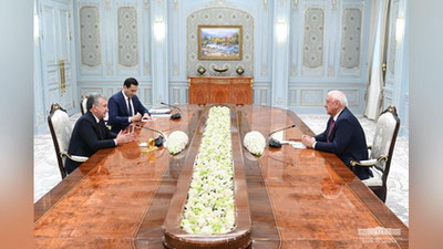 'Ўзбекистон Президенти Евроосиё иқтисодий комиссияси Ҳайъати раиси билан учрашди'ning rasmi