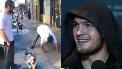 Изрображение 'НУРМАГОМЕДОВ ЗАСТАВИЛ БЕЗДОМНЫХ В США ОТЖИМАТЬСЯ ЗА ДЕНЬГИ (ВИДЕО)'