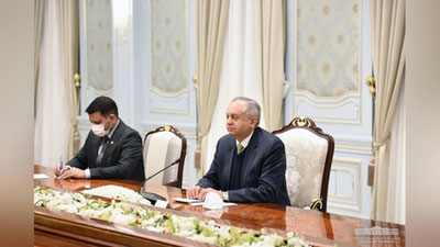 Изрображение 'Президент Узбекистана принял советника премьер-министра Пакистана'