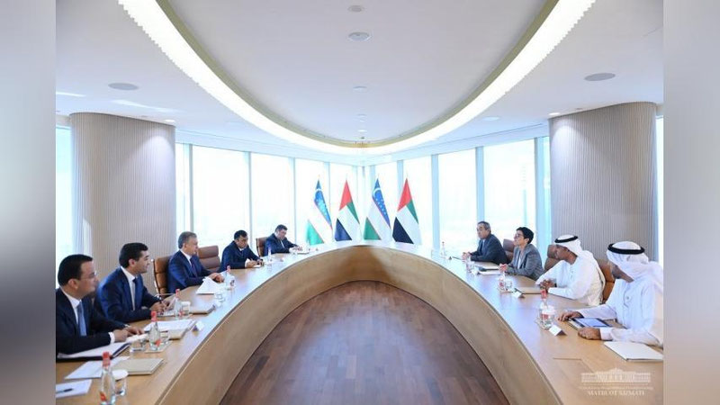 Изрображение 'Деловая программа визита главы Узбекистана в Дубай включила встречи с главами компаний'