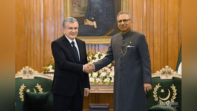 'Ўзбекистон Президенти Покистон Президенти билан учрашди'ning rasmi