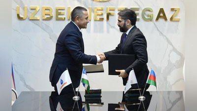 '“Ўзбекнефтгаз” АЖ Бошқарув раиси “SOCAR” компанияси раҳбари билан музокаралар ўтказди'ning rasmi