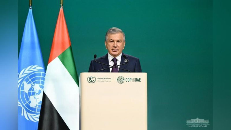 Изрображение 'Президент Узбекистана с трибуны саммита ООН обозначил переход на рельсы «зеленой» экономики'