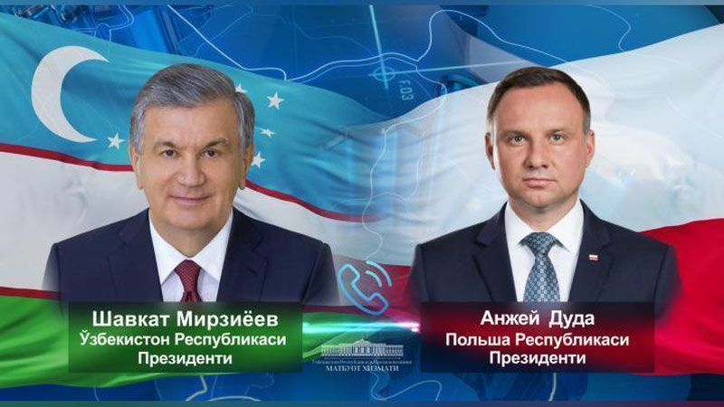 'Shavkat Mirziyoev Polsha Prezidenti bilan muloqot qildi'ning rasmi