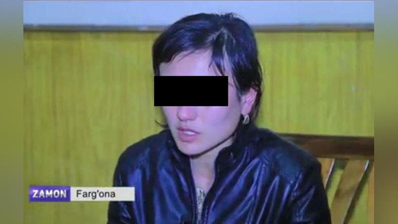 'O`z farzandini bo`g`ib o`ldirgan andijonlik ayolga hukm chiqarildi'ning rasmi