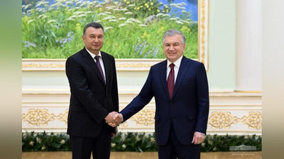 'Shavkat Mirziyoev Tojikiston Bosh vazirini qabul qildi'ning rasmi