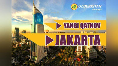 Изрображение 'ВВОДЯТСЯ РЕЙСЫ ТАШКЕНТ- ДЖАКАРТА- ТАШКЕНТ'