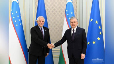 Изрображение 'Шавкат Мирзиёев и Жозеп Боррель обсудили вопросы углубления партнерства'