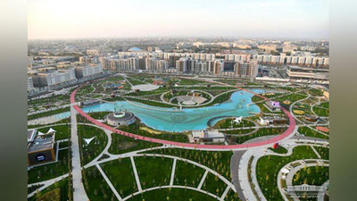 Изрображение 'В парке Tashkent City возобновлено музыкальное шоу фонтана (видео)'