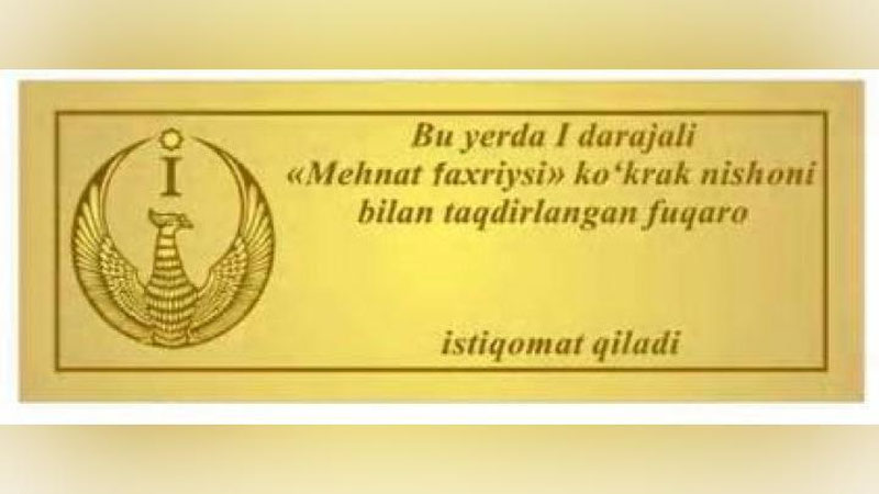 'Mahallalarda eshigiga alohida belgi qo`yilgan xonadonlar paydo bo`ladi'ning rasmi