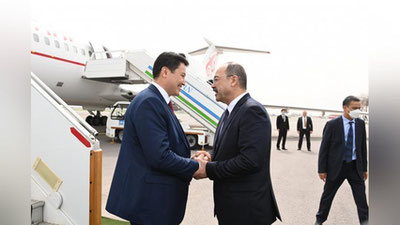 Изрображение 'Фото: Премьер-министр Кыргызстана прибыл в Ташкент'