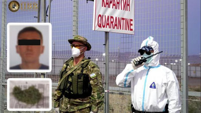 Изрображение 'Рабочий карантинной зоны "Уртасарай" пытался пронести "травку" внутрь'