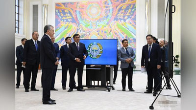 Изрображение 'Новые строительные объекты презентовали главе государства (видео)'