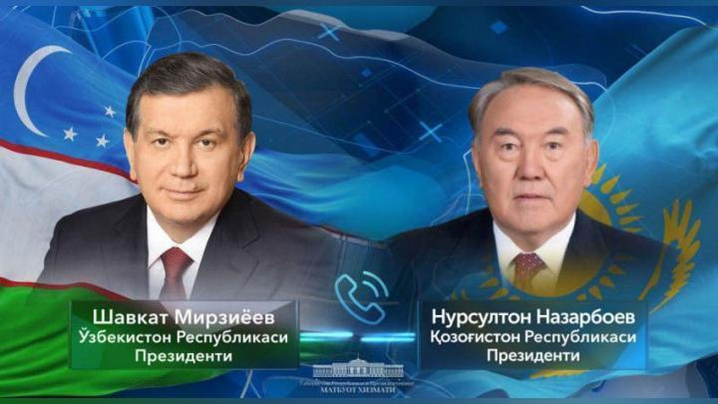 'Shavkat Mirziyoyev Nursulton Nazarboev bilan telefon orqali muloqot qildi'ning rasmi