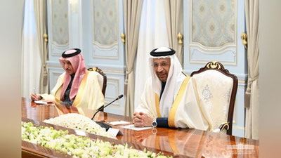 Изрображение 'Президент Узбекистана принял министра инвестиций Саудовской Аравии'