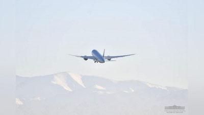 'Shavkat Mirziyoev Sankt-Peterburgga jo`nab ketdi'ning rasmi