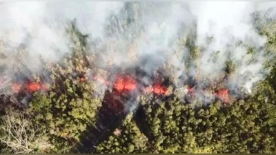 '​Гавайида аҳоли манзилгоҳлари вулқон лаваси ичида қолмоқда'ning rasmi