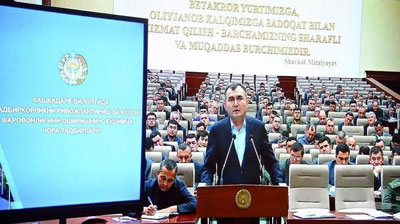 Изрображение 'Хоким Кашкадарьи отчитался перед Президентом о социально-экономическом развитии региона'