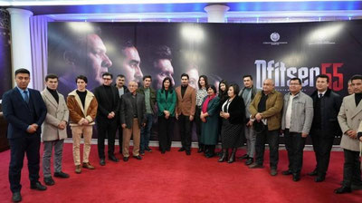 '“Kinochilar uyi”da “Ofiser 55” serialining rasmiy treyleri namoyish etildi'ning rasmi