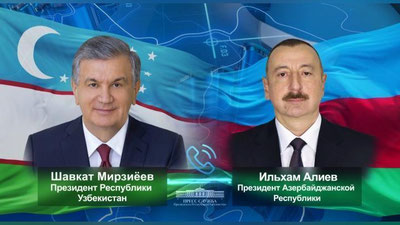 Изрображение 'Президент Узбекистана поздравил азербайджанского коллегу с днем рождения'