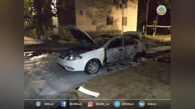 Изрображение 'Обещать - не значит жениться: в Ташкенте обиженная девушка сожгла автомобиль парня'