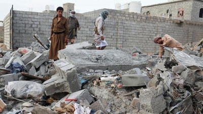 'Yamanda masjid va diniy maktabga raketa hujum qilishi oqibatida 29 nafar odam halok bo`ldi'ning rasmi