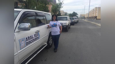 'OAV vakillari Orol dengiziga sayohat qiladi'ning rasmi