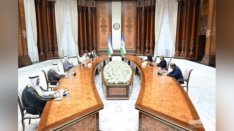 Изрображение 'Президент принял в Ташкенте делегацию Кувейта'