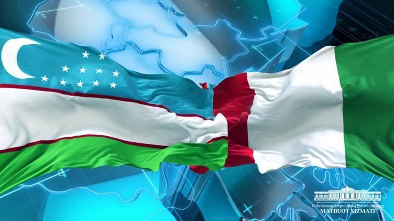 Изрображение 'Президент Италии прибывает в Узбекистан'