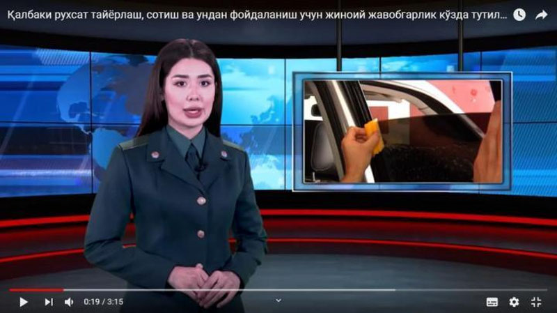 'Qalbaki ruxsat tayyorlash, sotish va undan foydalanish uchun jinoiy javobgarlik ko`zda tutilgan (Video)'ning rasmi