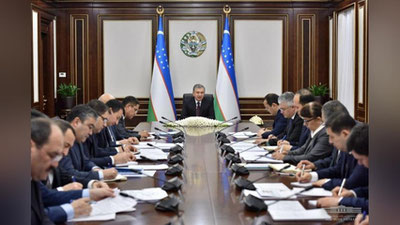 Изрображение 'Поэтапную отмену госплана на хлопок и зерно обсудили на совещании с Президентом'