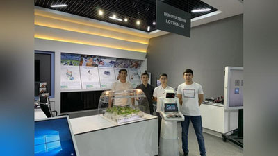 Изрображение 'Студенты Туринского университета в Ташкенте создали робота-помощника'