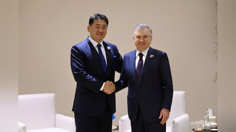 Изрображение 'Президенты Узбекистана и Монголии согласовали проведение первого Делового совета'