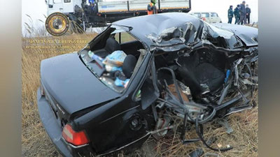 'Farg`onada rulda uxlab qolgan “MAN" xaydovchisi sabab YTH sodir bo`ldi. Qurbonlar bor'ning rasmi