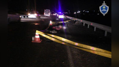 Изрображение 'Разыскивается водитель, сбивший насмерть пешехода на дороге "Ташкент-Алмалык"'